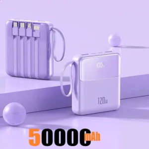 Mini Power Bank 120W Fast Charging