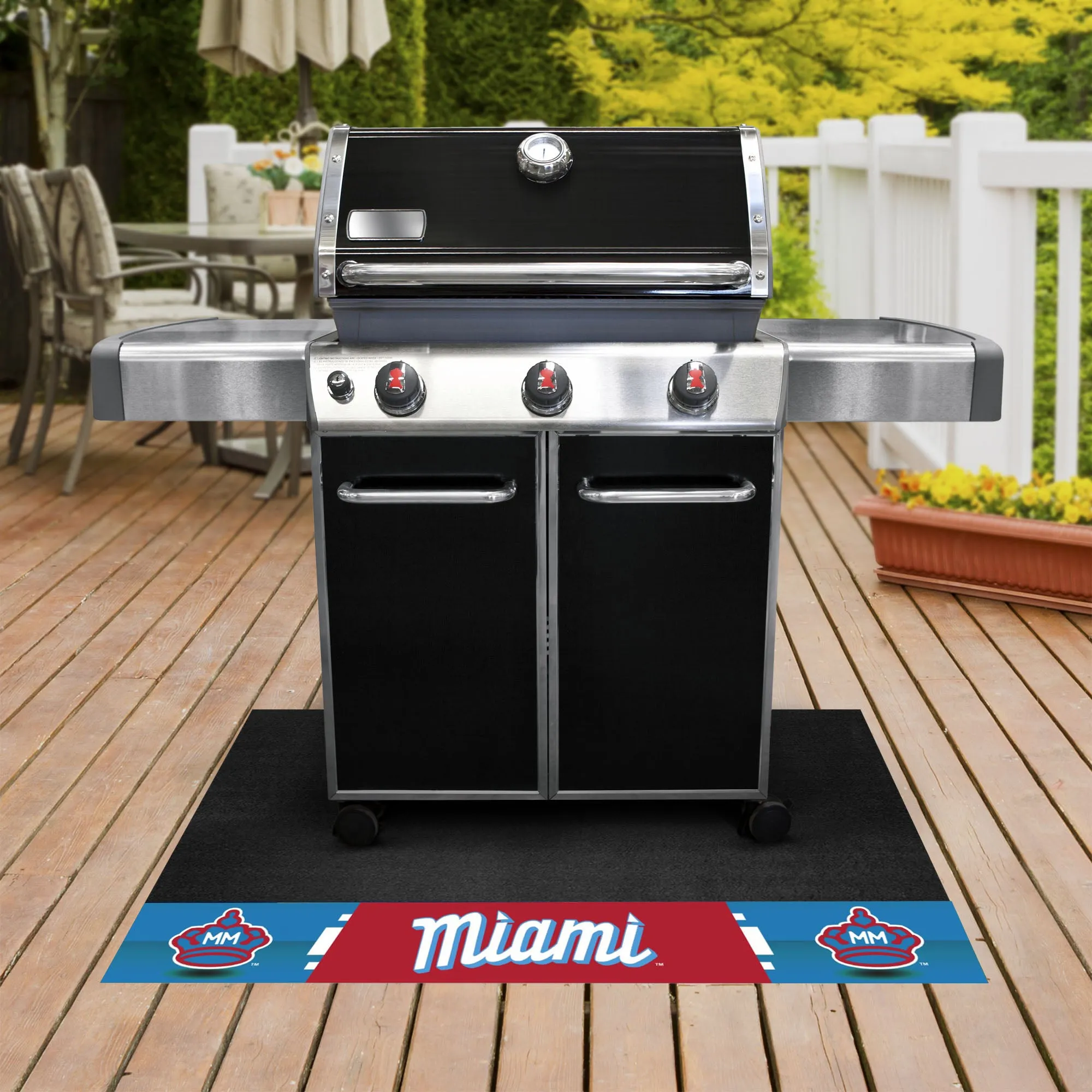 MLB - Miami Marlins Grill Mat - Standard