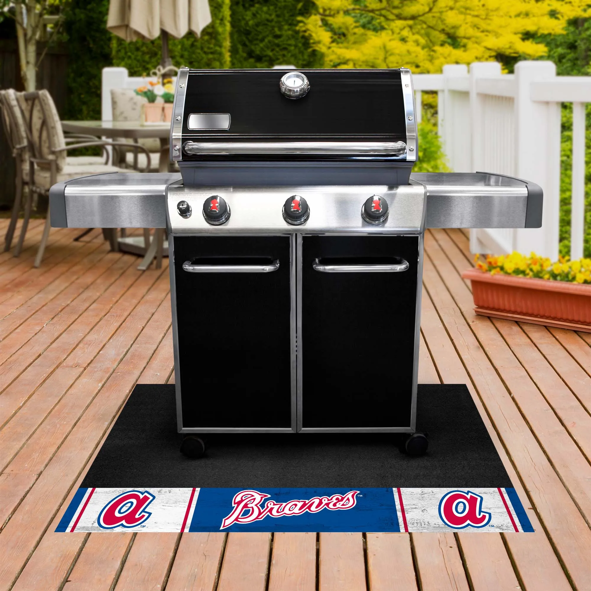 MLBCC - Atlanta Braves Grill Mat - Retro