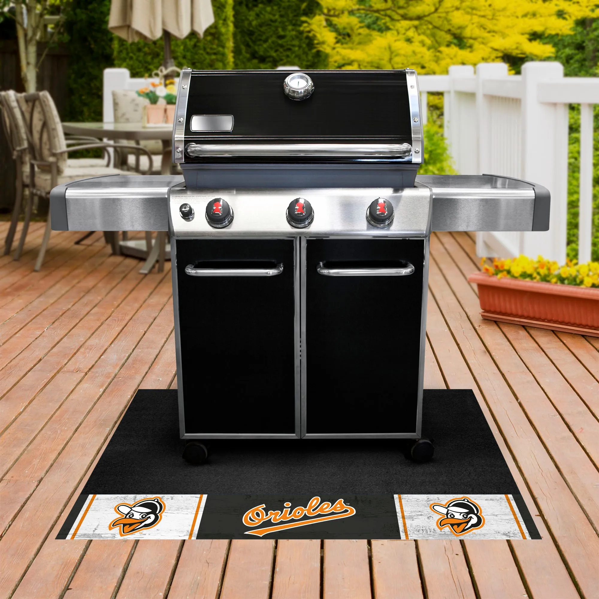 MLBCC - Baltimore Orioles Grill Mat - Retro
