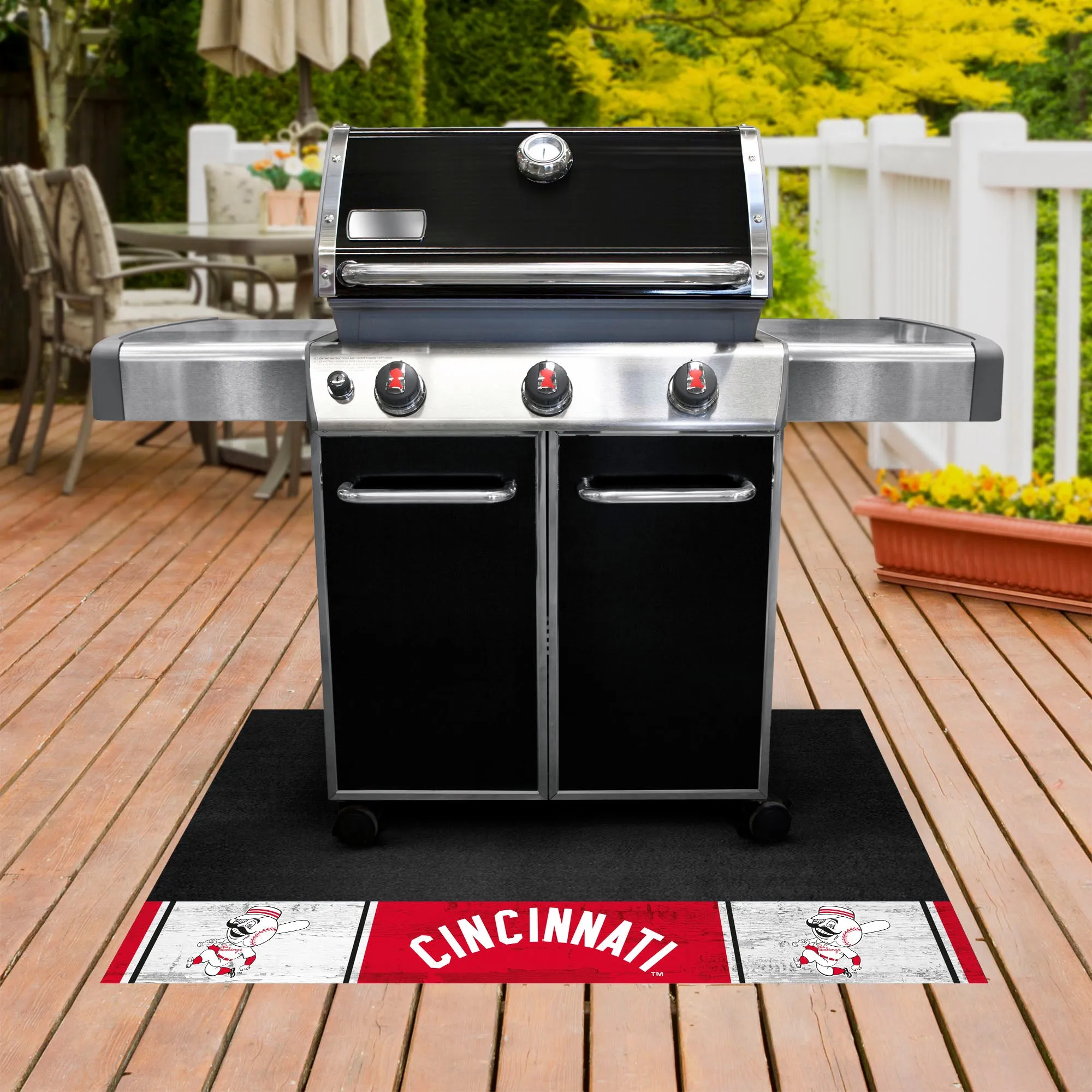 MLBCC - Cincinnati Reds Grill Mat - Retro