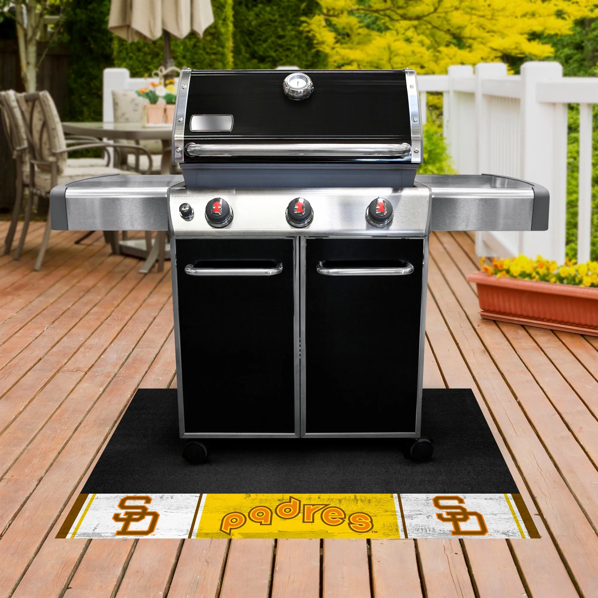 MLBCC - San Diego Padres Grill Mat - Retro