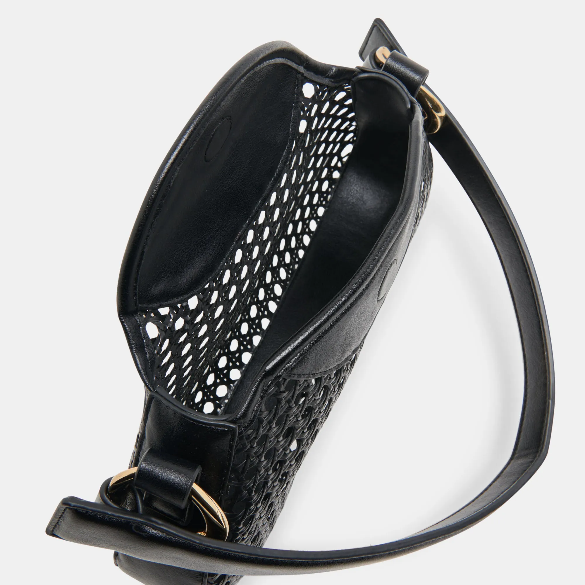 MOLENE SHOULDER BAG BLACK CANE