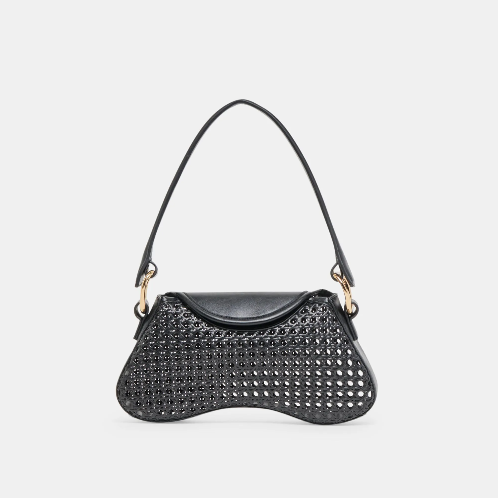 MOLENE SHOULDER BAG BLACK CANE
