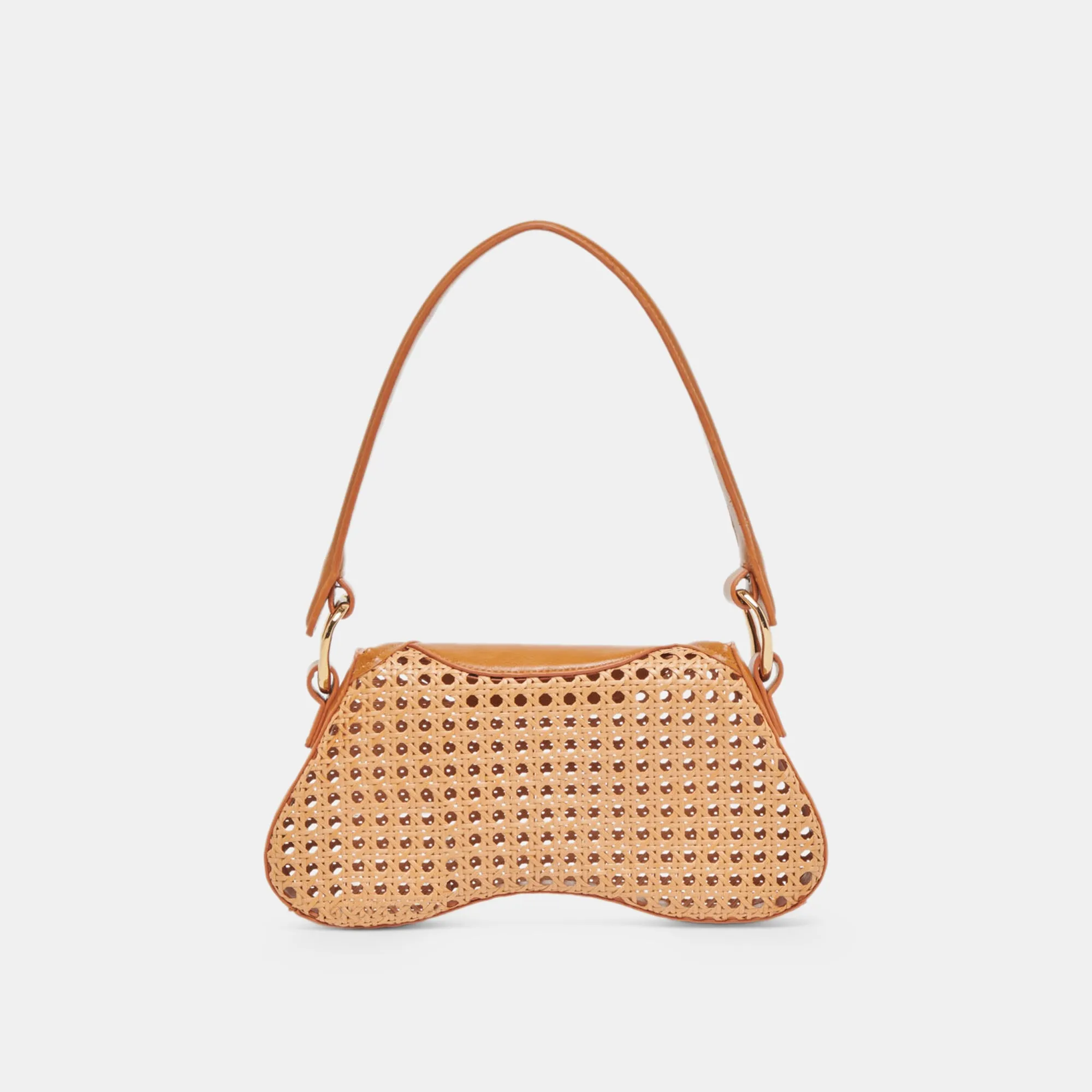 MOLENE SHOULDER BAG TAN CANE