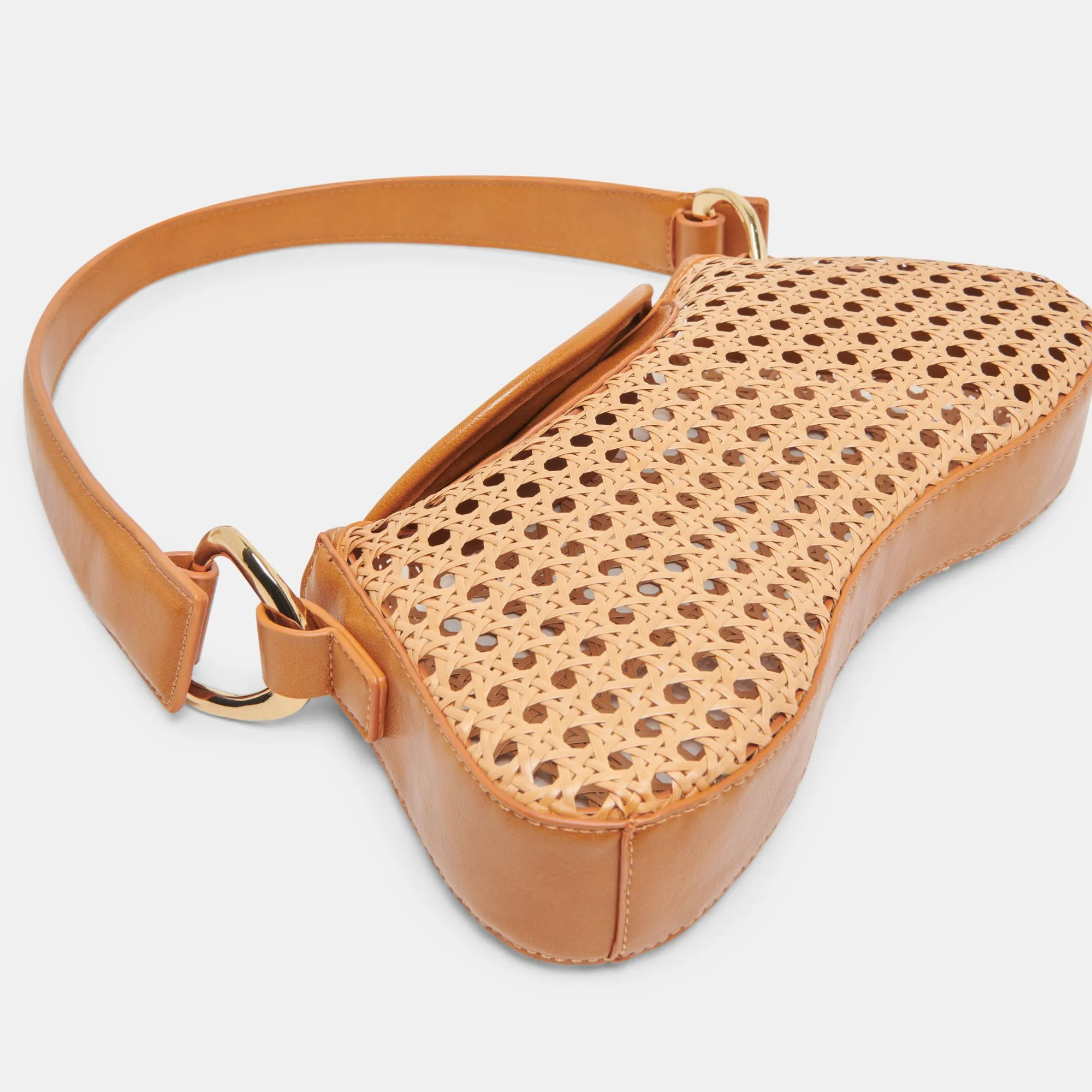 MOLENE SHOULDER BAG TAN CANE
