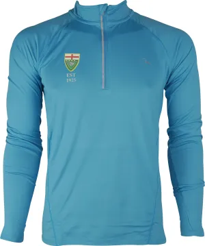 More Mile ESAA Half Zip Long Sleeve Mens Running Top - Blue