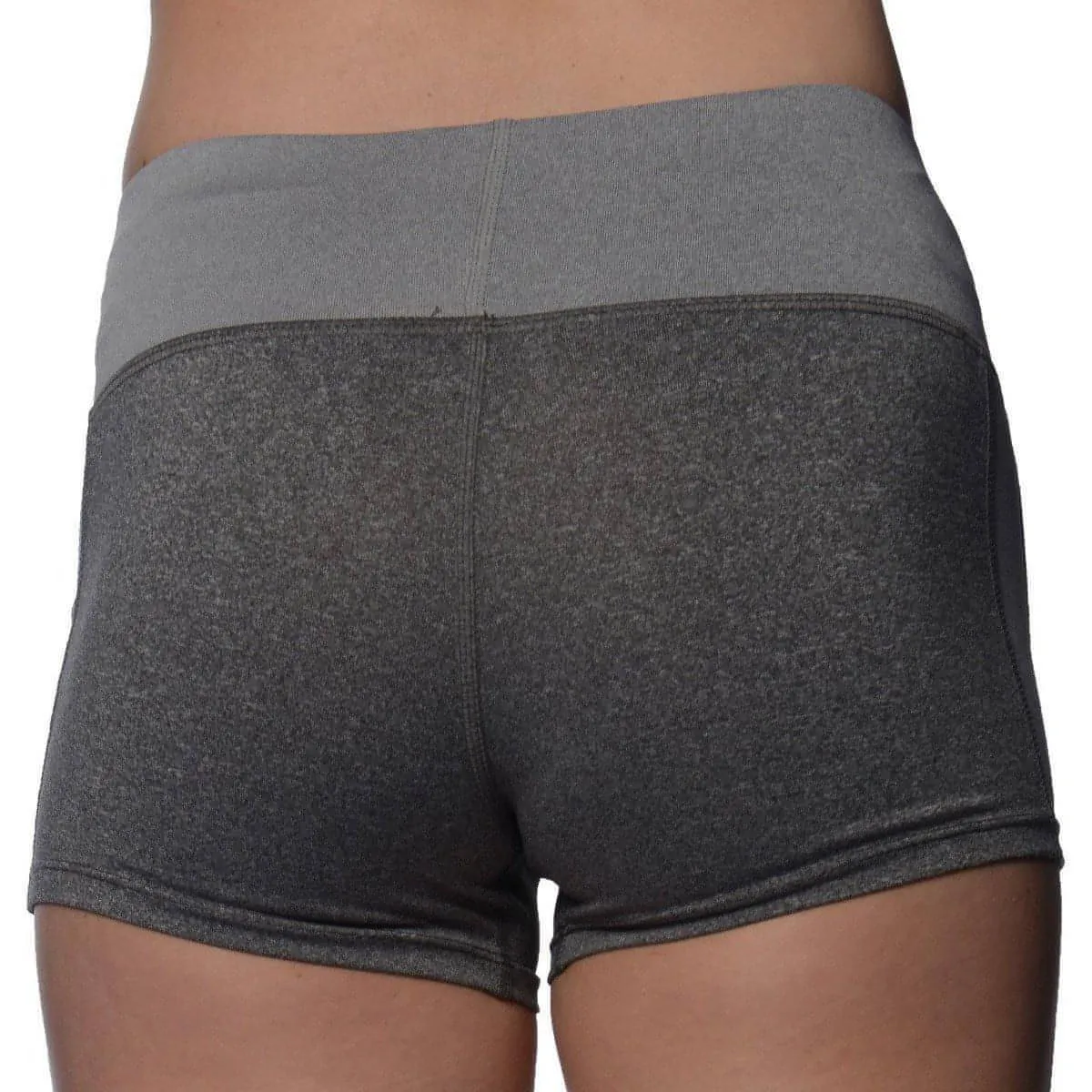 More Mile Marl Womens Training Shorts - Grey