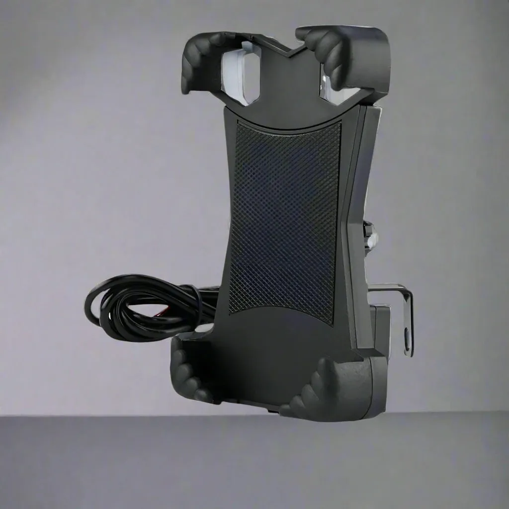 Motorcycle Phone Holder With/Without Phone Charger and Quick Lock Phone Stand