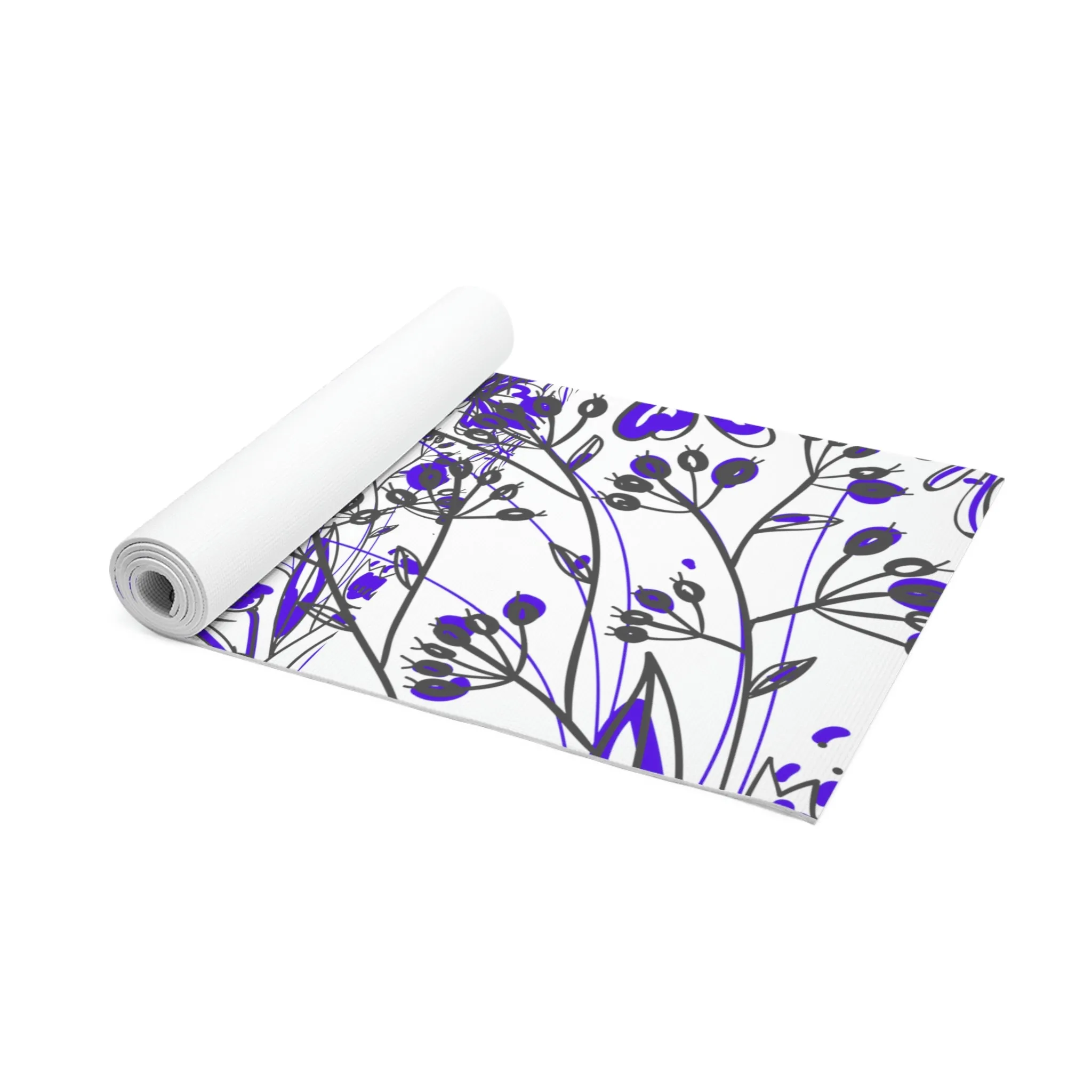 Nara - Purple Flower Foam Work-Out Mat