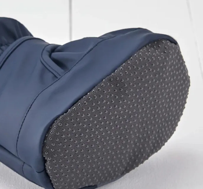 Navy PU Showerproof Bootie