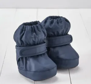 Navy PU Showerproof Bootie