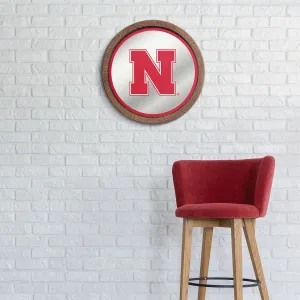 Nebraska Cornhuskers: Mirrored Barrel Top Mirrored Wall Sign