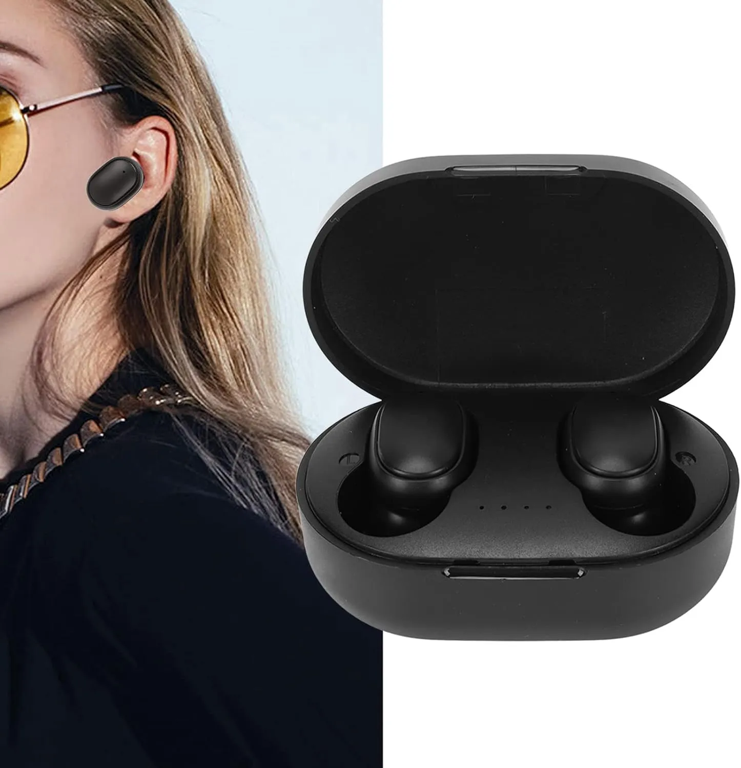 NEW A6R BT 5.3 Earbuds, Noise Cancelling Headset with 40inch Large Connection Range, Earbuds for Android Smartphones and Tablets, Stereo Sound Earbuds for Sports Running