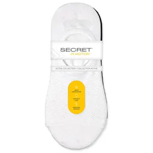 New Secret® Women's Ultra Low 3 Pair socks, so comfortable you don't even know you're wearing any! one size Retails $15 