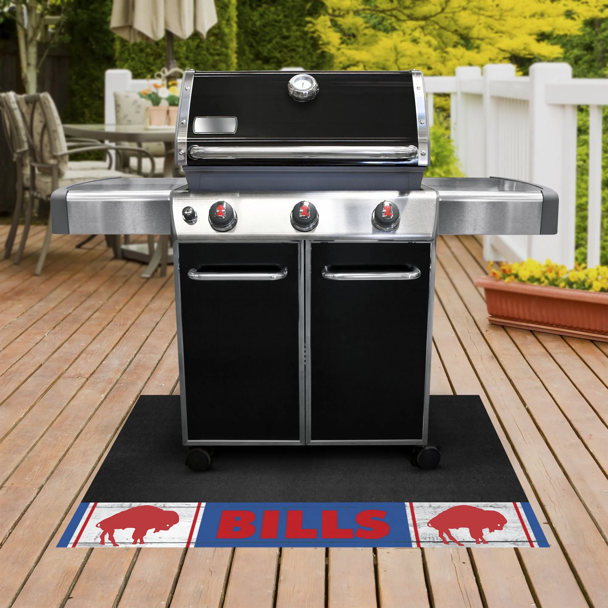 NFLV - Buffalo Bills Grill Mat - Retro