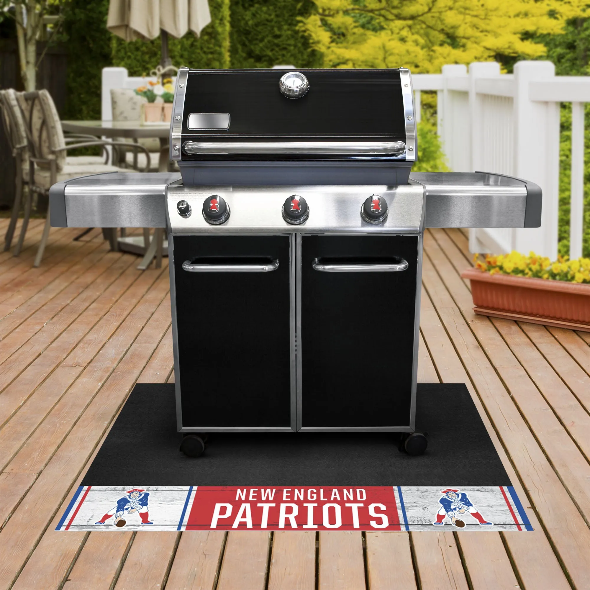 NFLV - New England Patriots Grill Mat - Retro