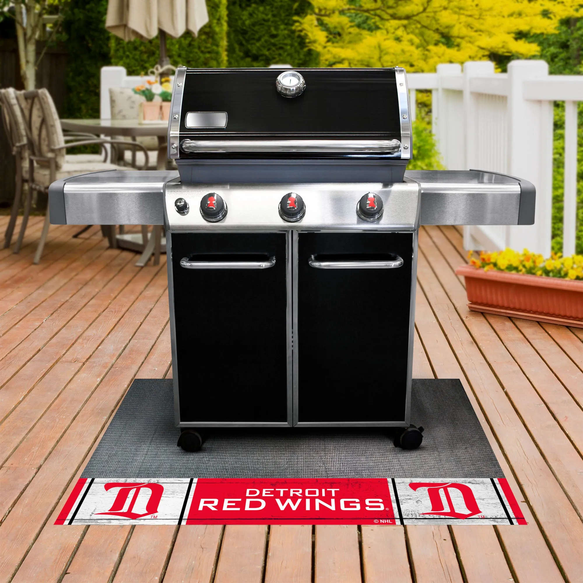 NHLV - Detroit Red Wings Grill Mat - Retro