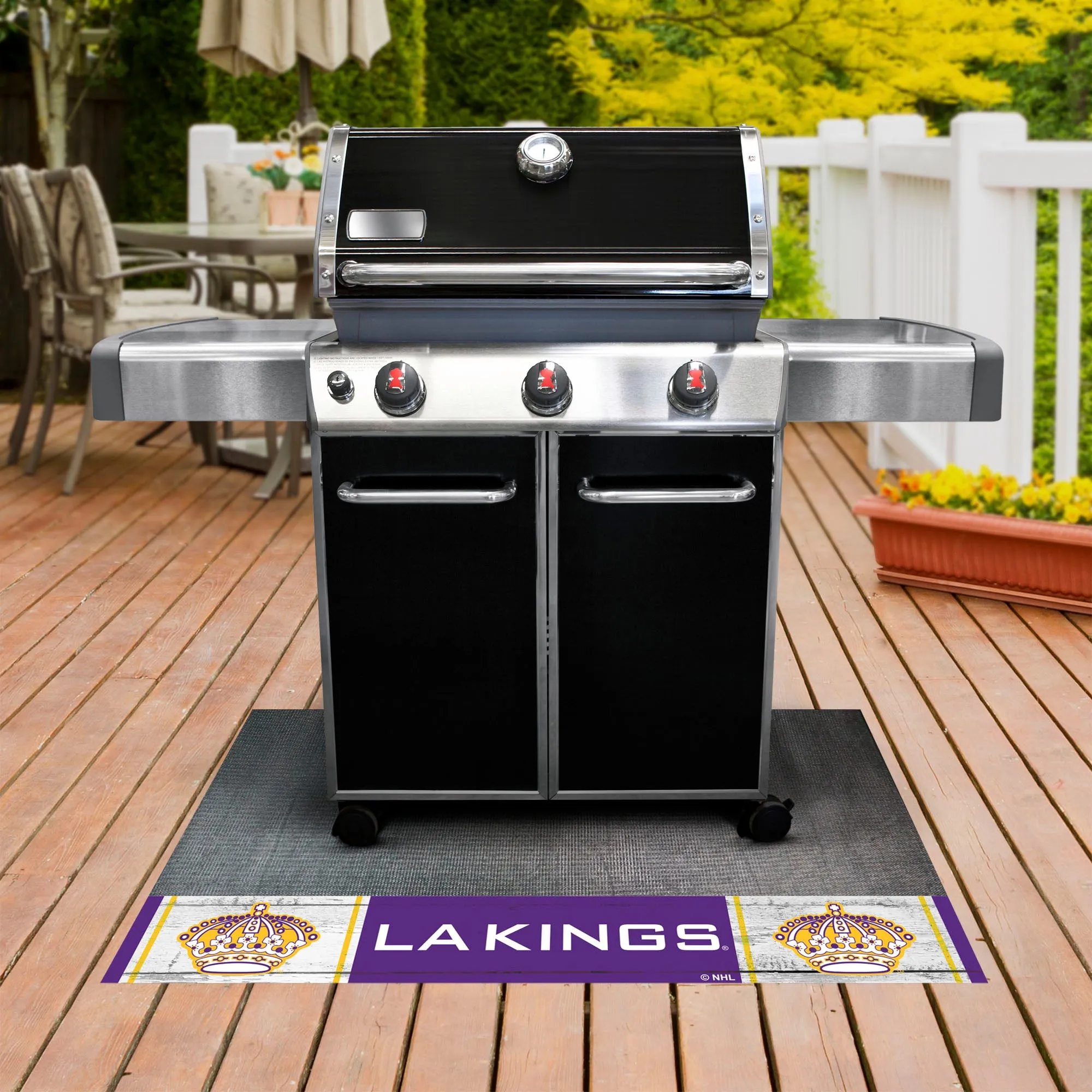 NHLV - Los Angeles Kings Grill Mat - Retro