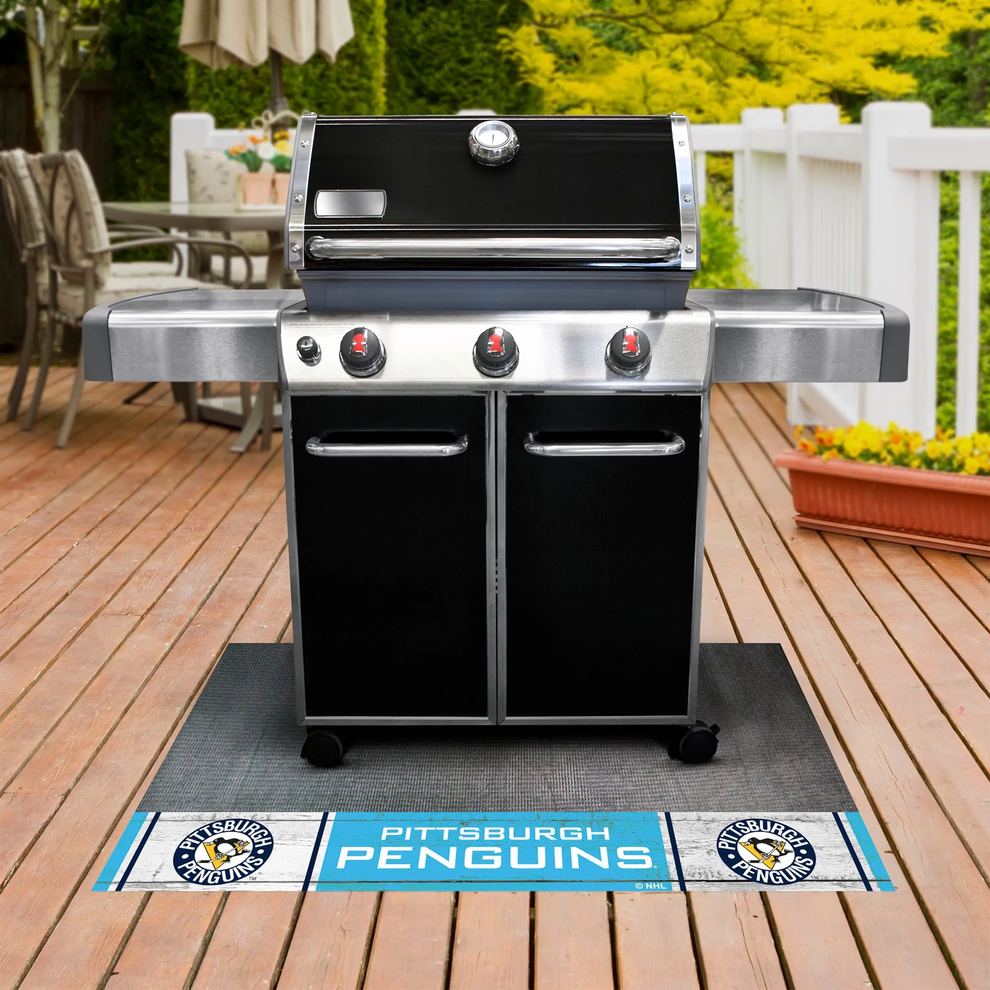 NHLV - Pittsburgh Penguins Grill Mat - Retro