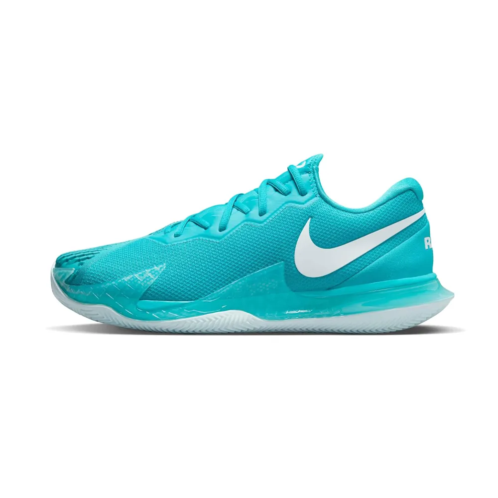 Nike Men's Court Zoom Vapor Cage 4 Rafa Tennis Shoes in Dusty Cactus/White-Glacier Blue