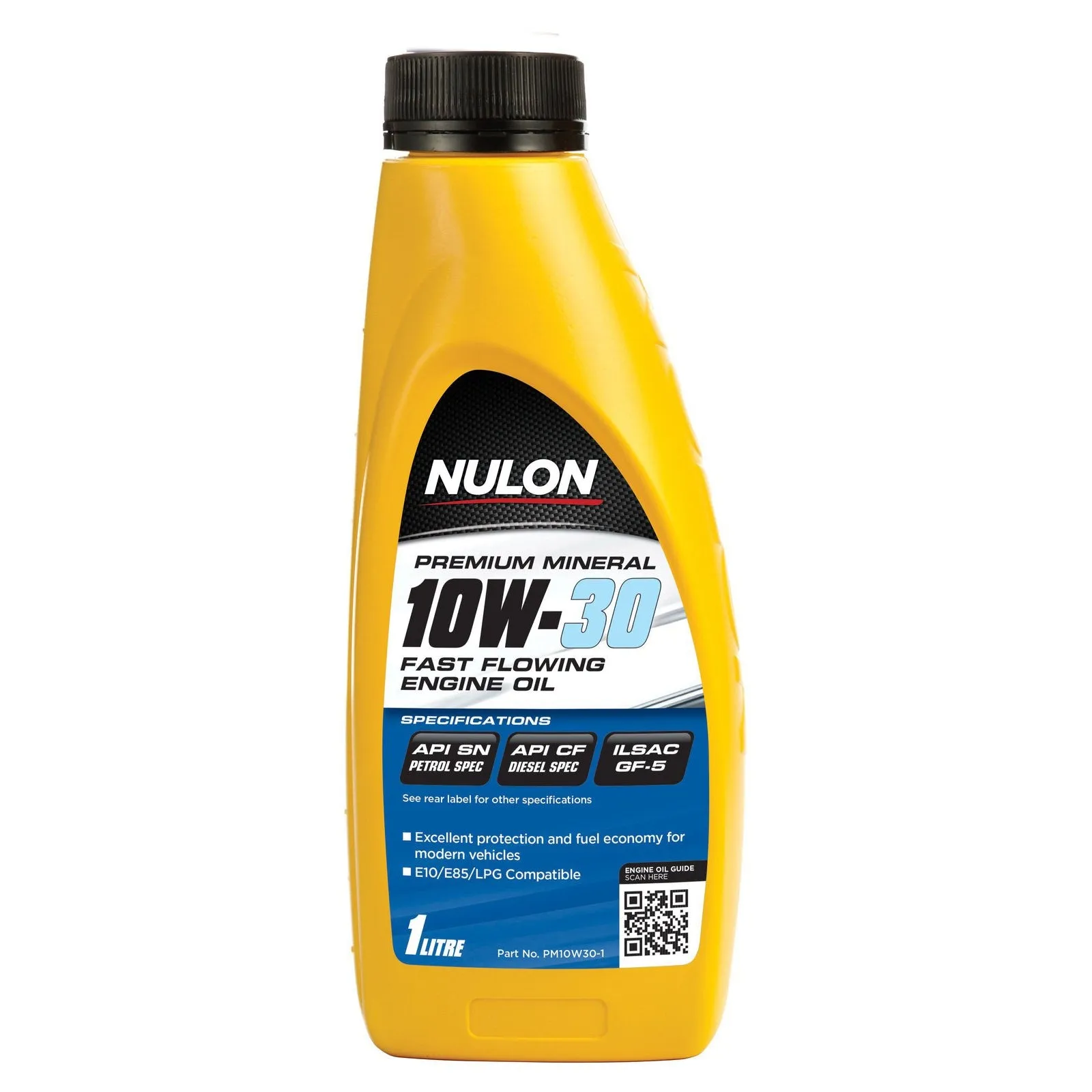 Nulon Premium Mineral 10W30 Fast Flowing Engine Oil - 1 Ltr