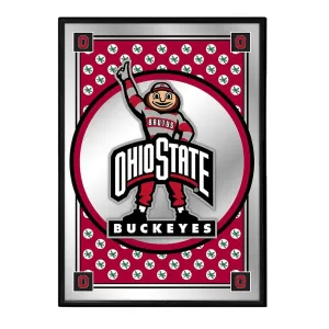 Ohio State Buckeyes: Team Spirit, Mascot - Framed Mirrored Wall Sign