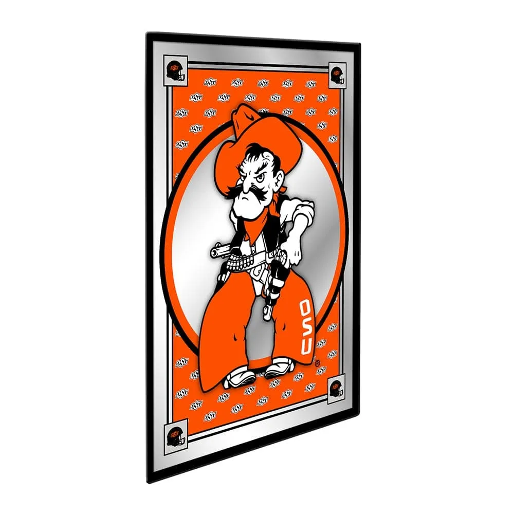 Oklahoma State Cowboys: Team Spirit, Mascot - Framed Mirrored Wall Sign