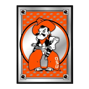 Oklahoma State Cowboys: Team Spirit, Mascot - Framed Mirrored Wall Sign