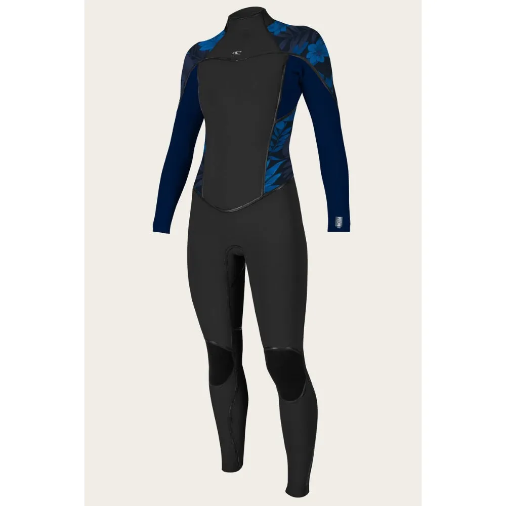 O'NEILL WMS PSYCHO ONE 4/3 BACK ZIP BLUEFARO