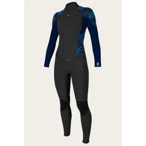 O'NEILL WMS PSYCHO ONE 4/3 BACK ZIP BLUEFARO