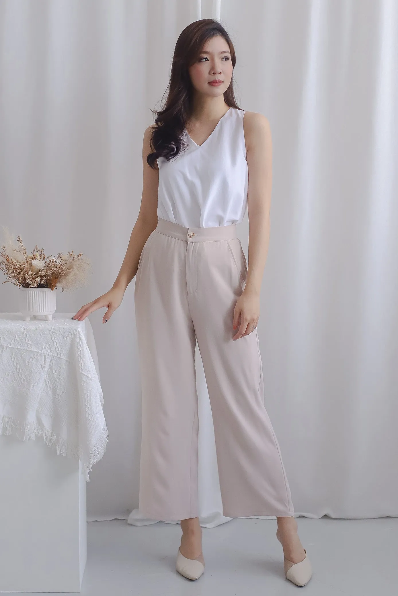 Ori Twist Back Top In White