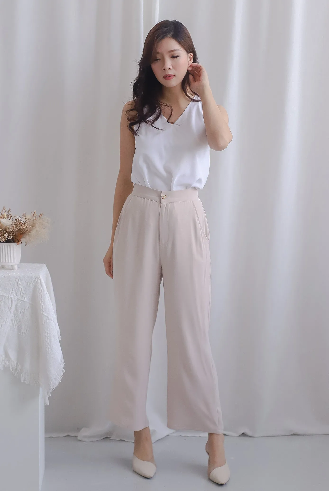 Ori Twist Back Top In White