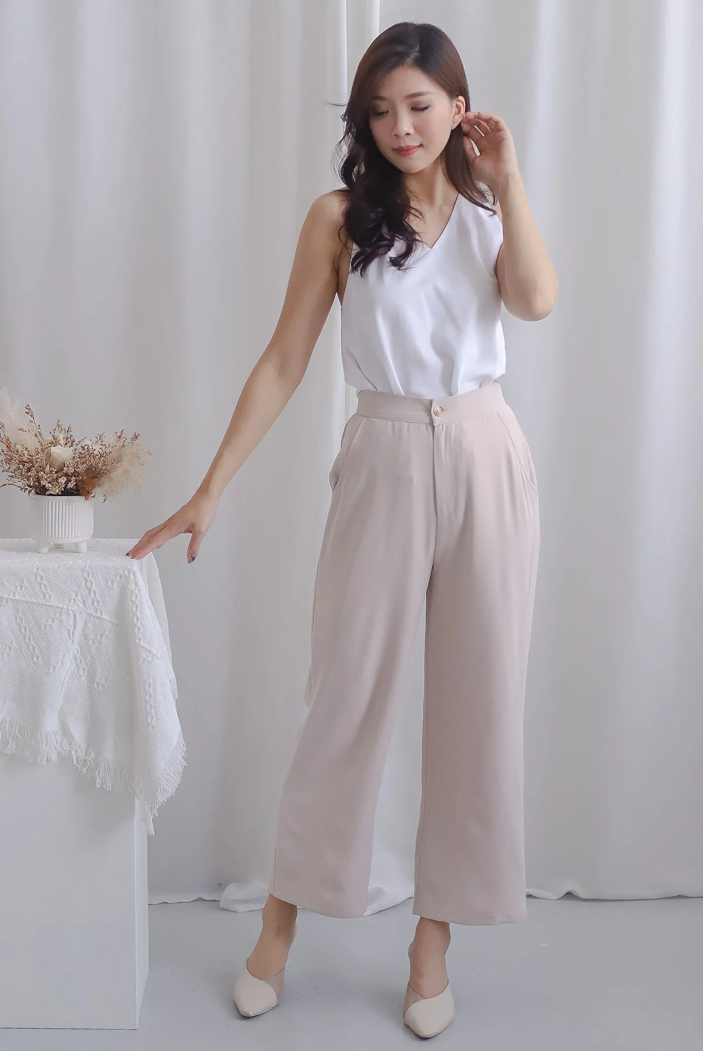 Ori Twist Back Top In White