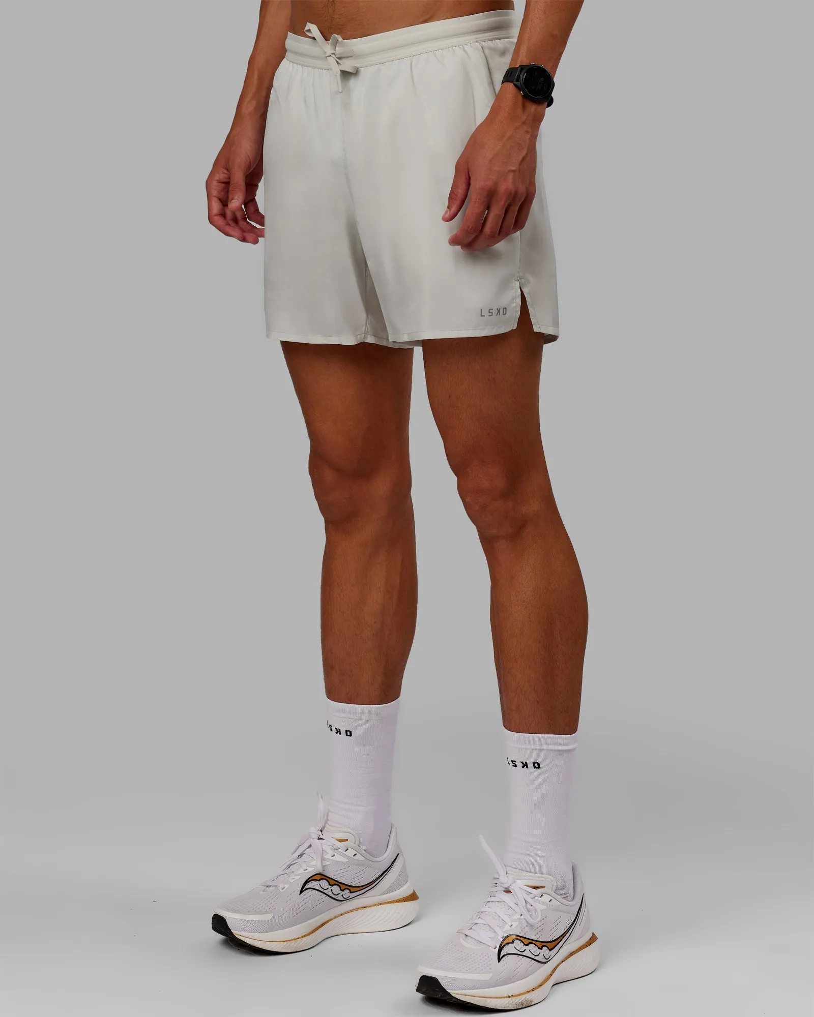 Pace Lined Performance Short  5" - Digital Mist-Reflective