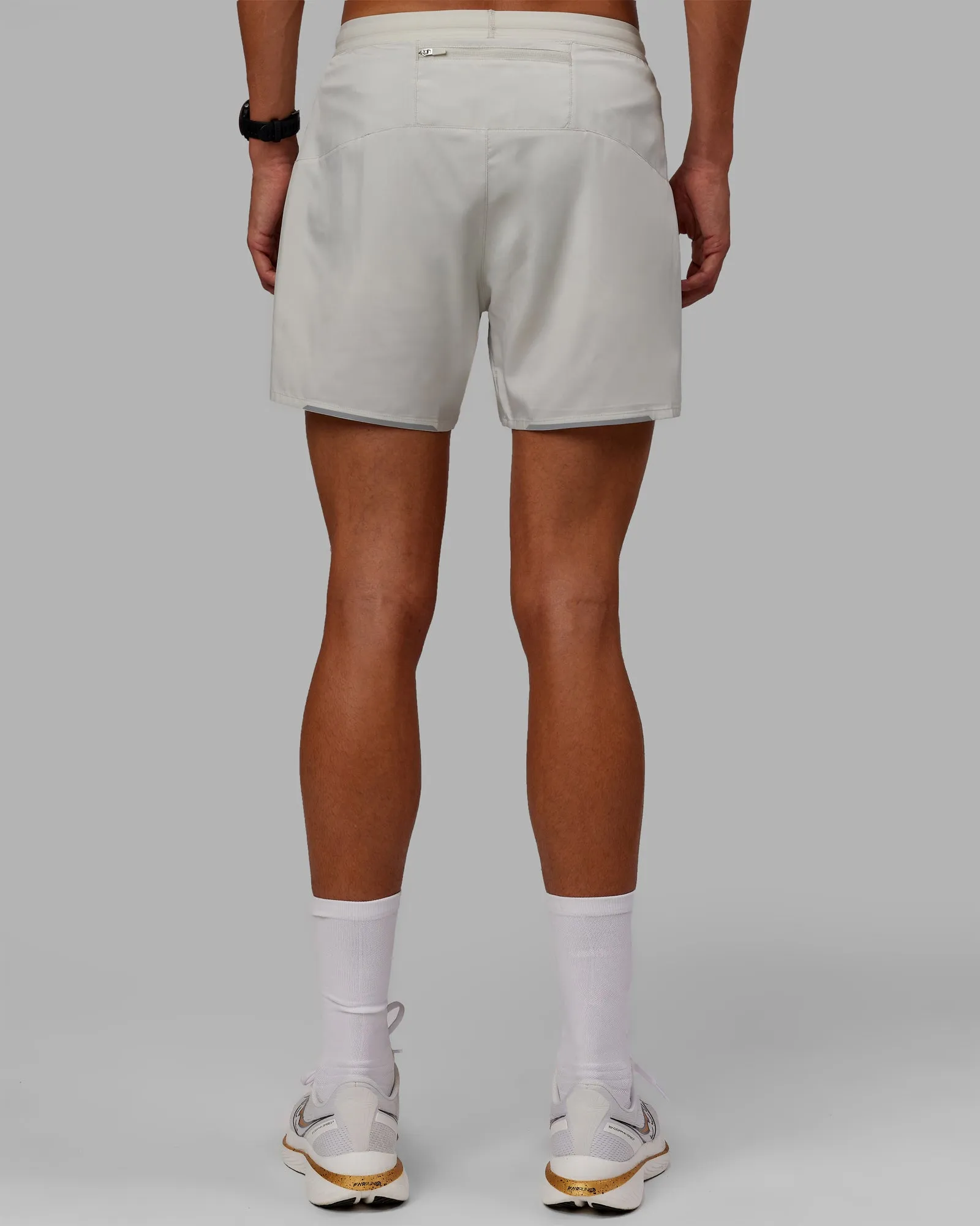 Pace Lined Performance Short  5" - Digital Mist-Reflective