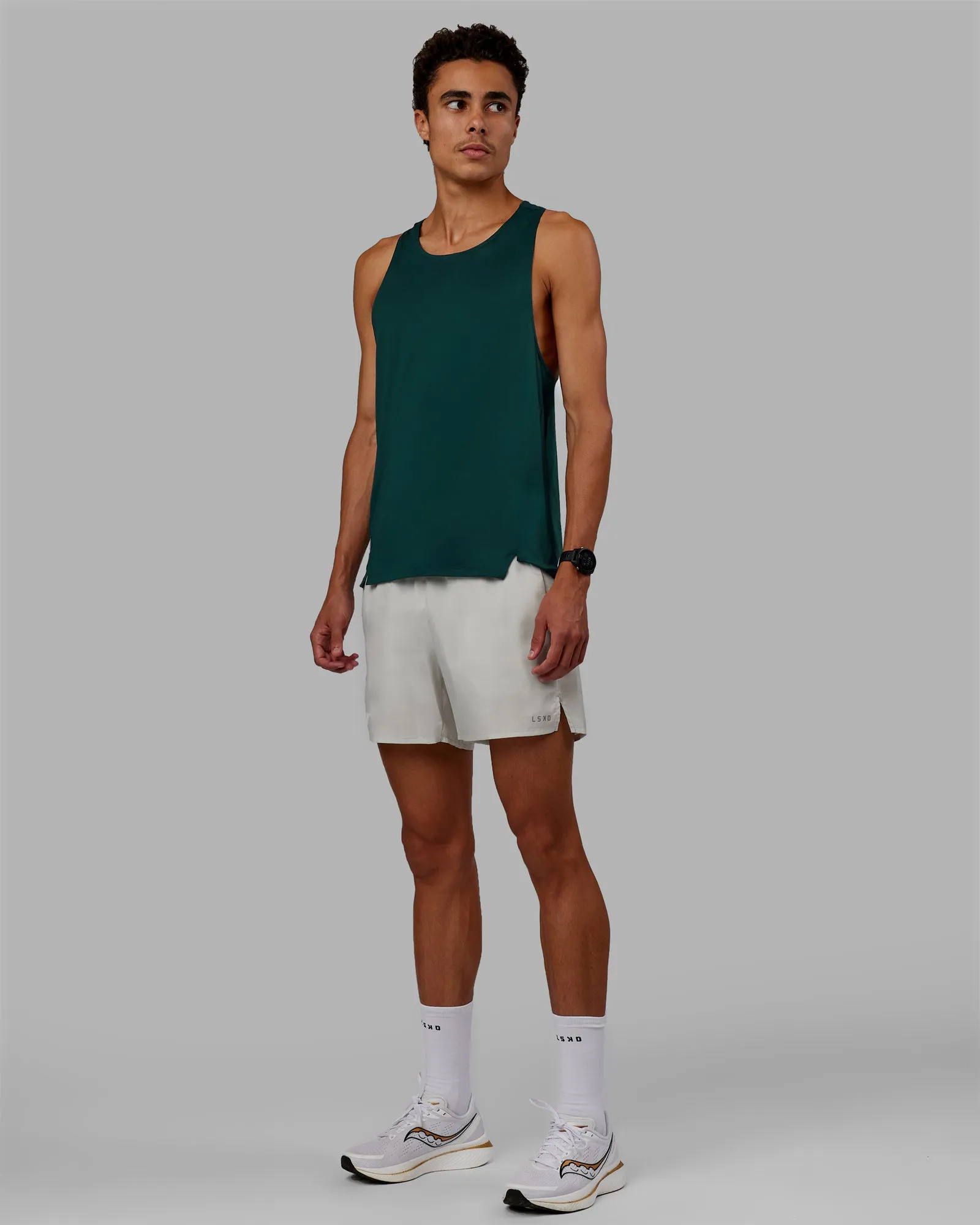 Pace Lined Performance Short  5" - Digital Mist-Reflective