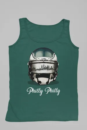 Philly Philly Philadelphia Skyline Eagles Helmet Tank Top