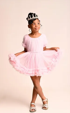 Pink Princess Ruffle Dress