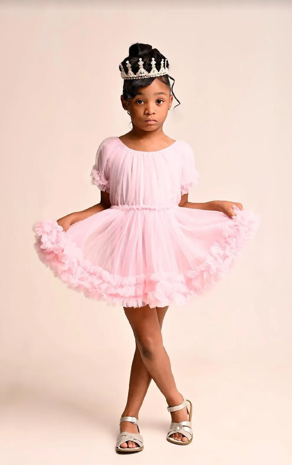 Pink Princess Ruffle Dress