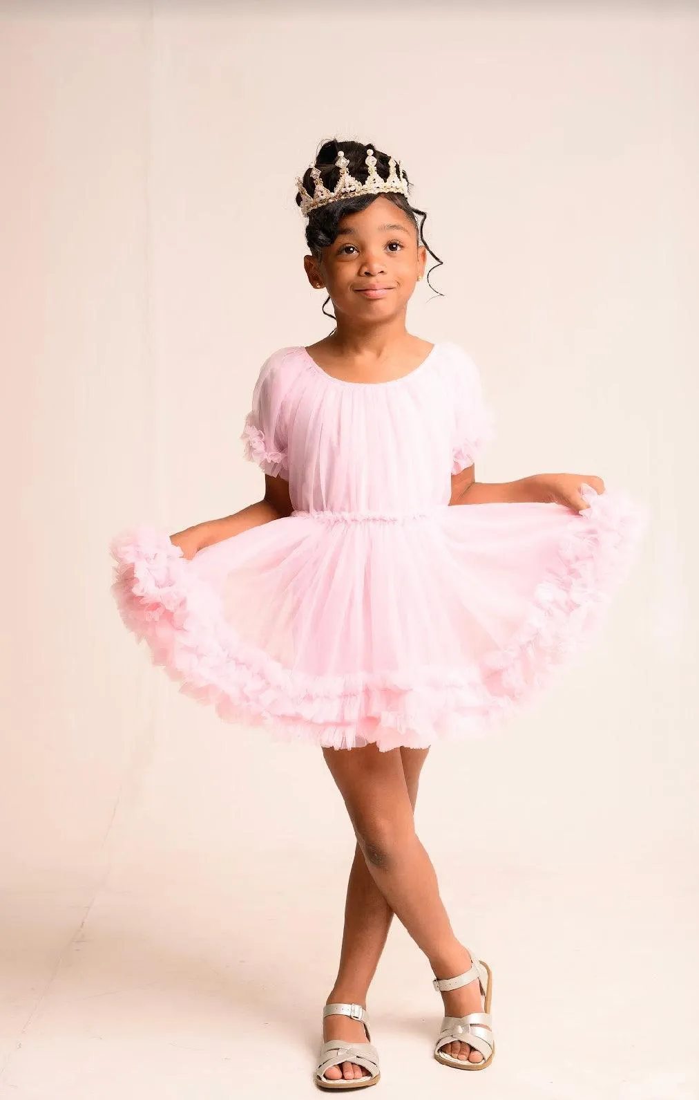 Pink Princess Ruffle Dress