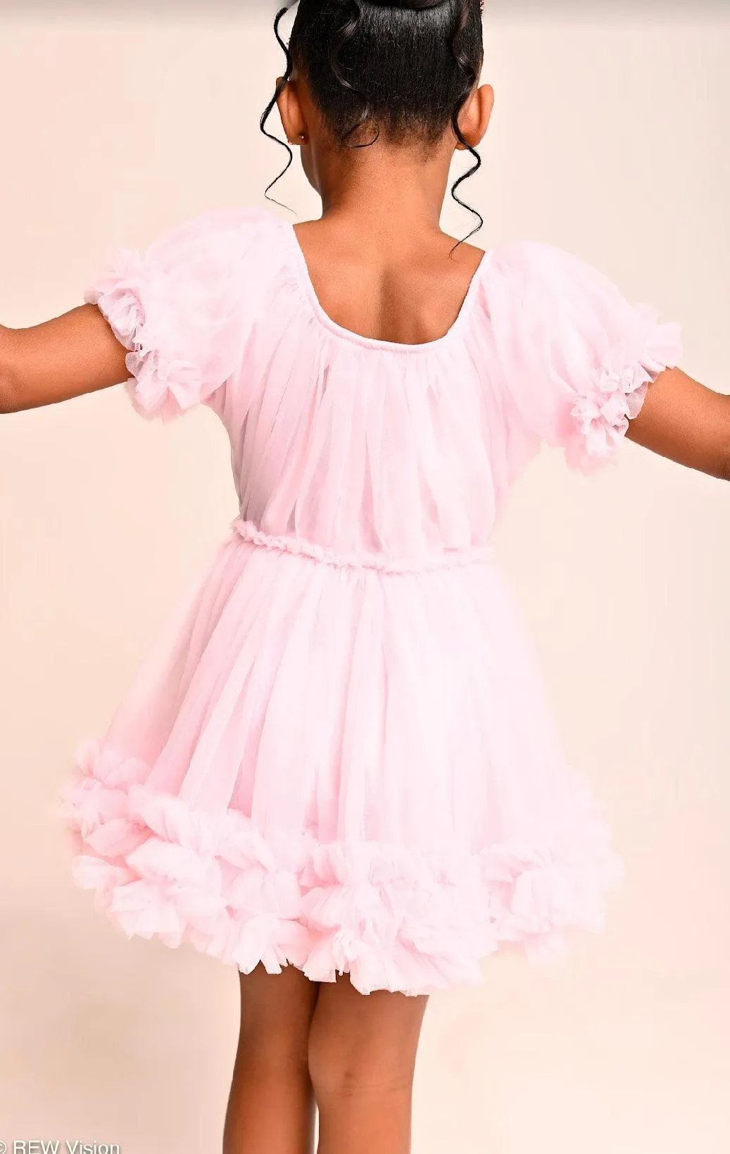Pink Princess Ruffle Dress
