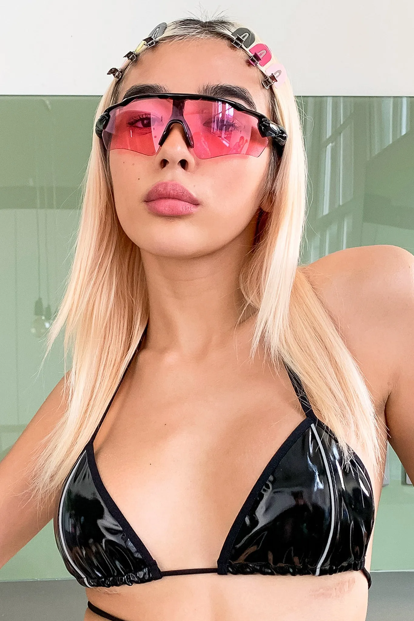 Pinkcore Sports Wrap Sunglasses