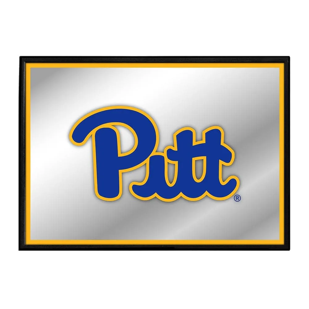 Pitt Panthers: Framed Mirrored Wall Sign