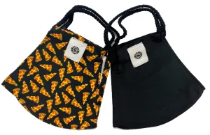 Pom Masks by Pomchies - Pizza / Solid Black