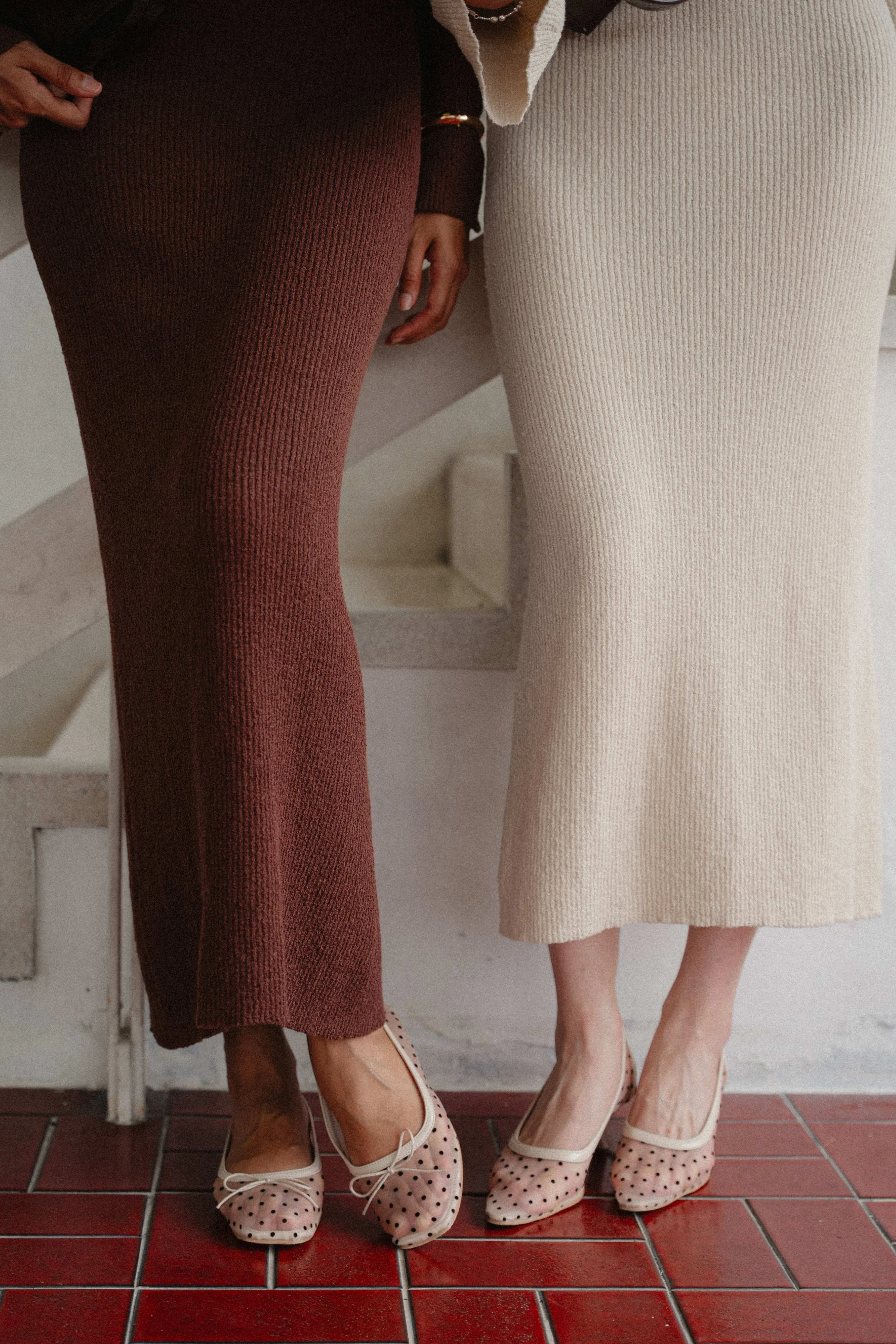 Poppy Ballet Flats in Polka
