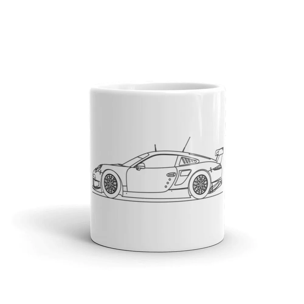 Porsche 911 991.1 RSR Outline Mug