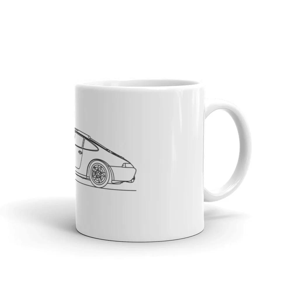 Porsche 911 993 Carrera Silhouette Mug