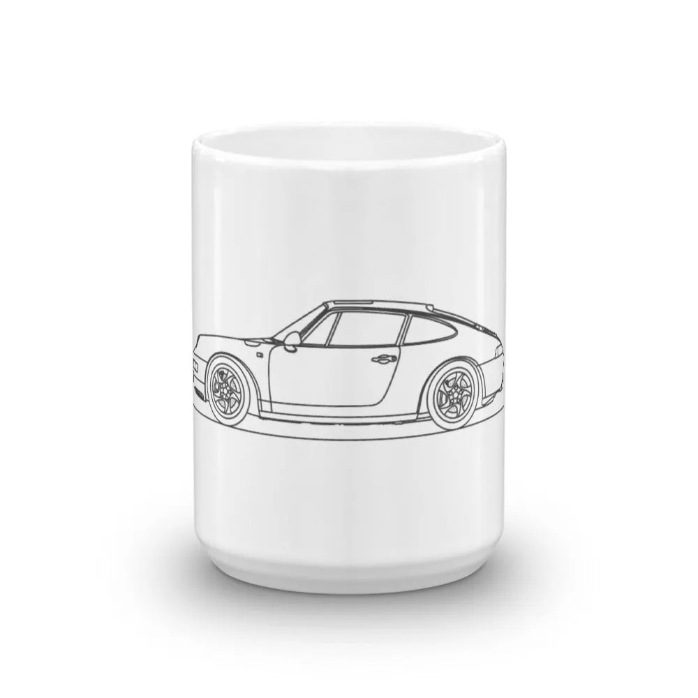 Porsche 911 993 Carrera Silhouette Mug