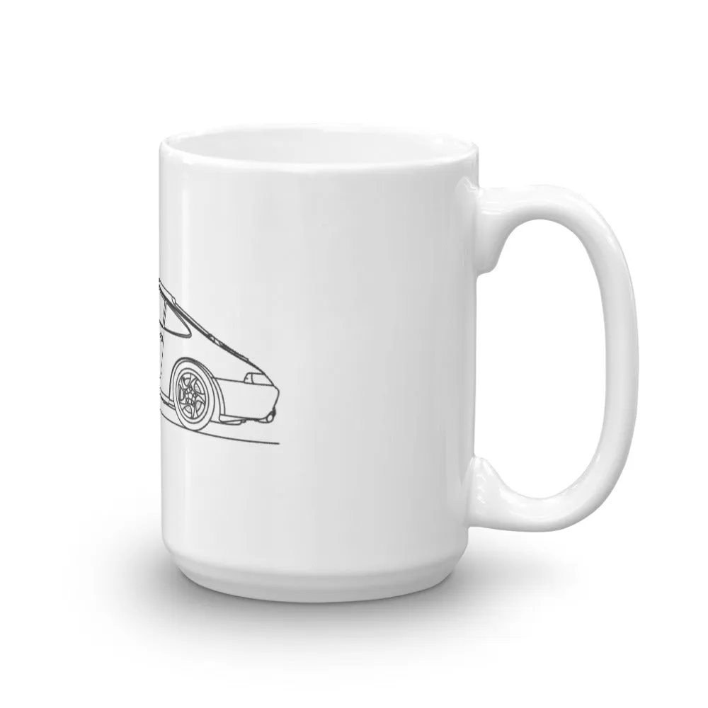 Porsche 911 993 Carrera Silhouette Mug